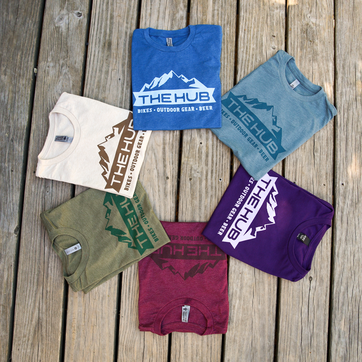 Hub merch t-shirt group