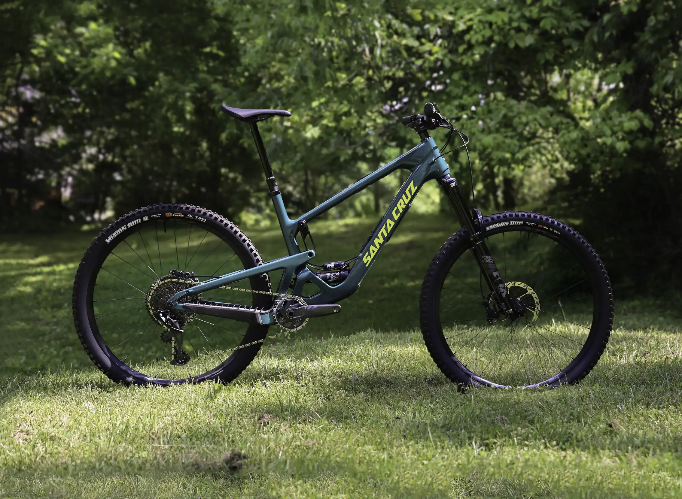 Santa Cruz Hightower 4 full suspension mountain bike at the Hub and Pisgah Tavern in Brevard NC