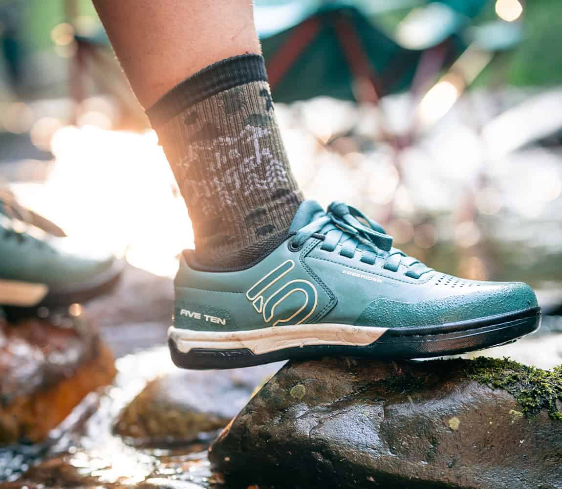 5 ten mountain bike shoes at the Hub Pisgah in Brevard